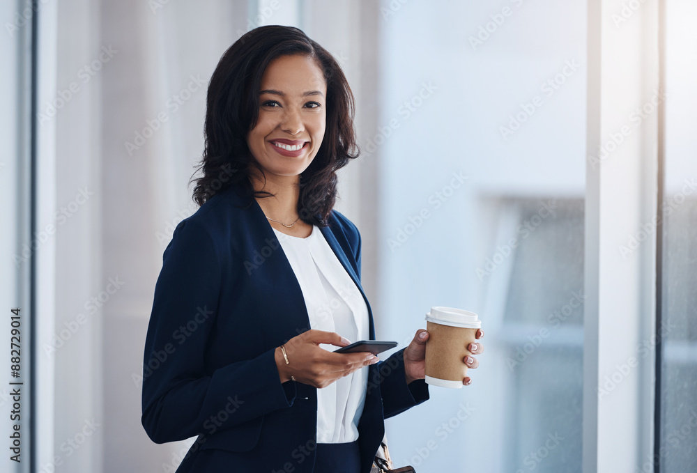 Portrait, law firm and businesswoman with phone, smile or connection for text message, news or chat. Office, lawyer or legal consultant typing on mobile app for reading article or planning schedule Portrait, law firm and businesswoman with phone, smile or connection for text message, news or chat. Office, lawyer or legal consultant typing on mobile app for reading article or planning schedule