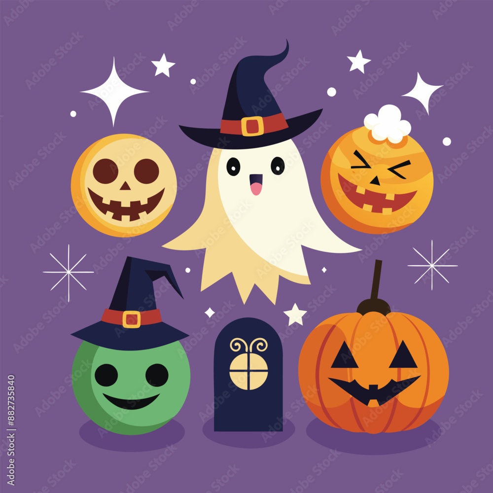 halloween pumpkin set halloween pumpkin set