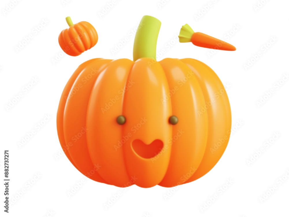 Obraz premium pumpkin isolated on white background
