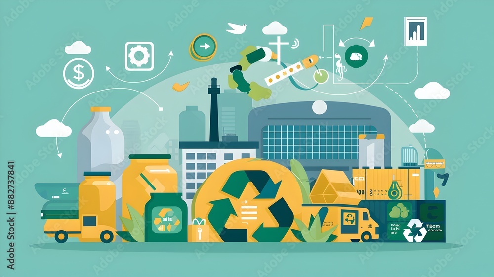 Sustainable Industrial Ecosystem with Recycling and Green Energy Sustainable Industrial Ecosystem with Recycling and Green Energy