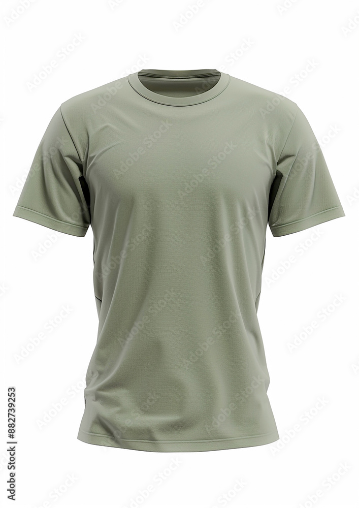 3D render T-shirt mockup for brand advertising, on white background 3D render T-shirt mockup for brand advertising, on white background