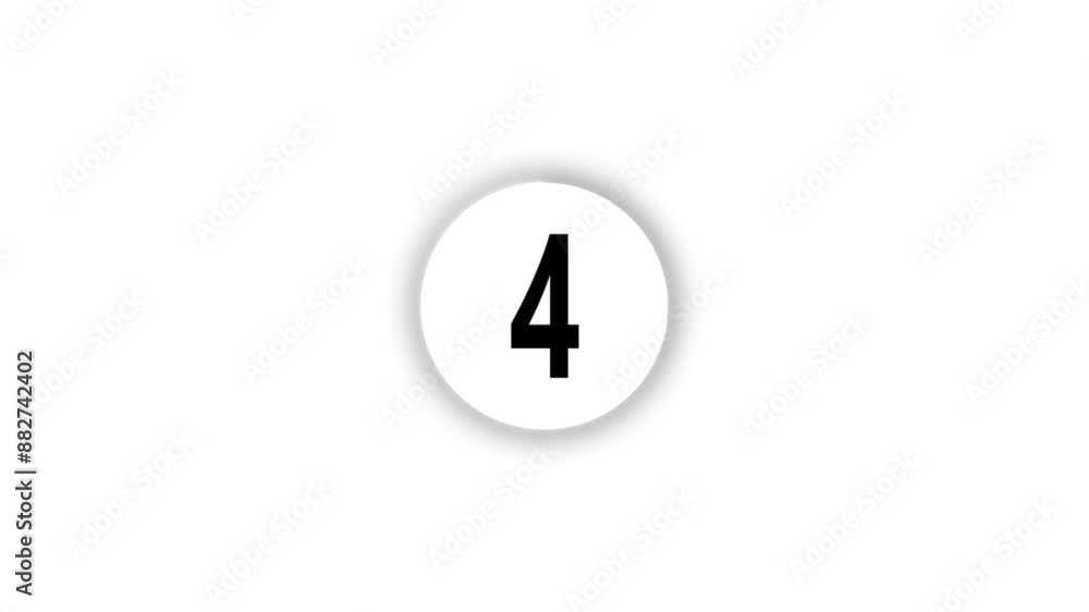 Countdown concept, creative animation of counter Countdown concept, creative animation of counter