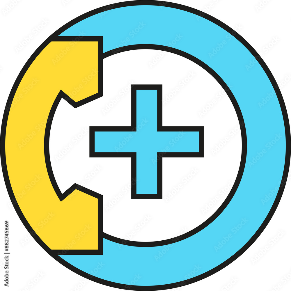 Fototapeta premium Medical and Urgency Call Icon 