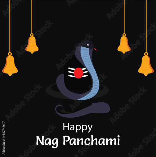 Happy Nag Panchami Indian Festival Celebration 