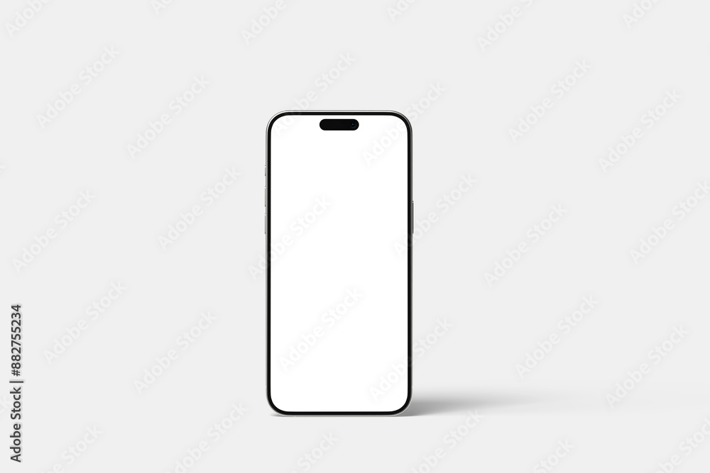 Smartphone mockup front view angle blank Smartphone mockup front view angle blank
