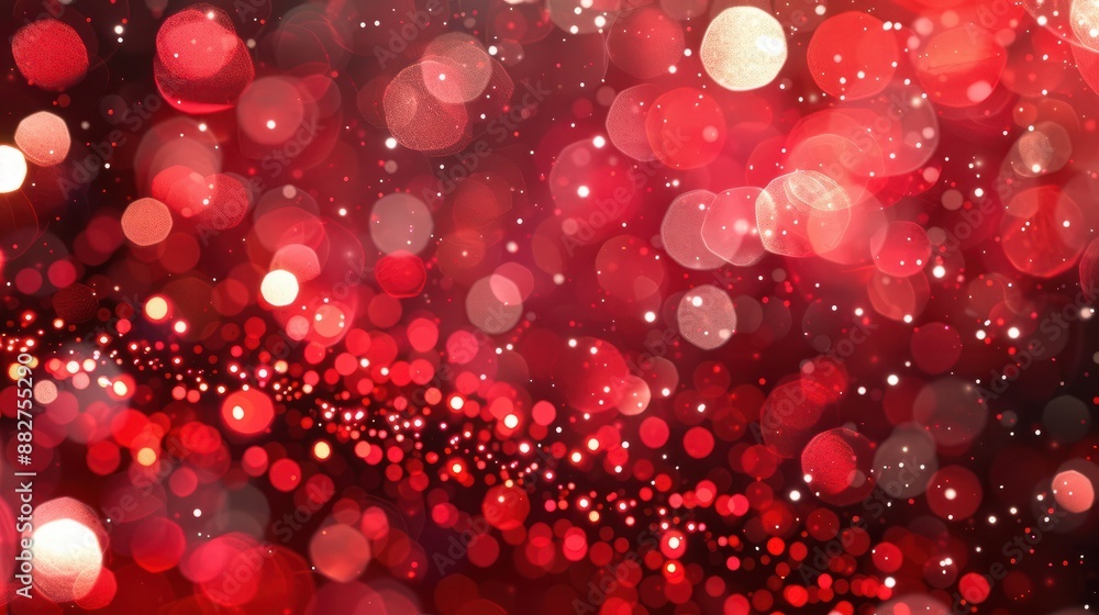 Christmas xmas background red abstract valentine, Red glitter bokeh vintage lights, Happy holiday new year, defocused, Christmas lights defocused background, generative Ai. Christmas xmas background red abstract valentine, Red glitter bokeh vintage lights, Happy holiday new year, defocused, Christmas lights defocused background, generative Ai.