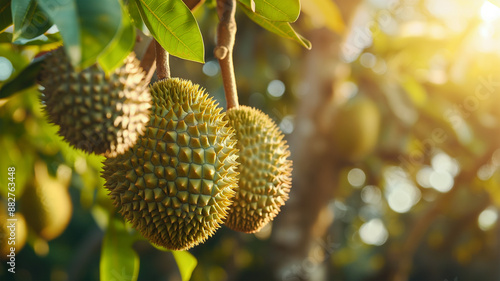 Durian on tree