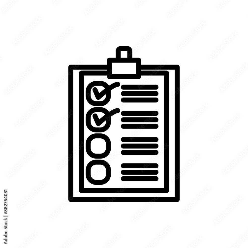 checklist icon vector design template elegant style checklist icon vector design template elegant style