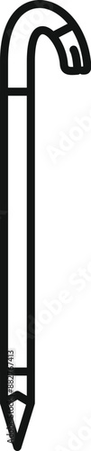 Crowbar icon showing breaking and entering