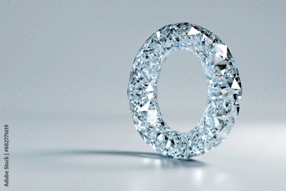 A silver ring with a large circle on it A silver ring with a large circle on it