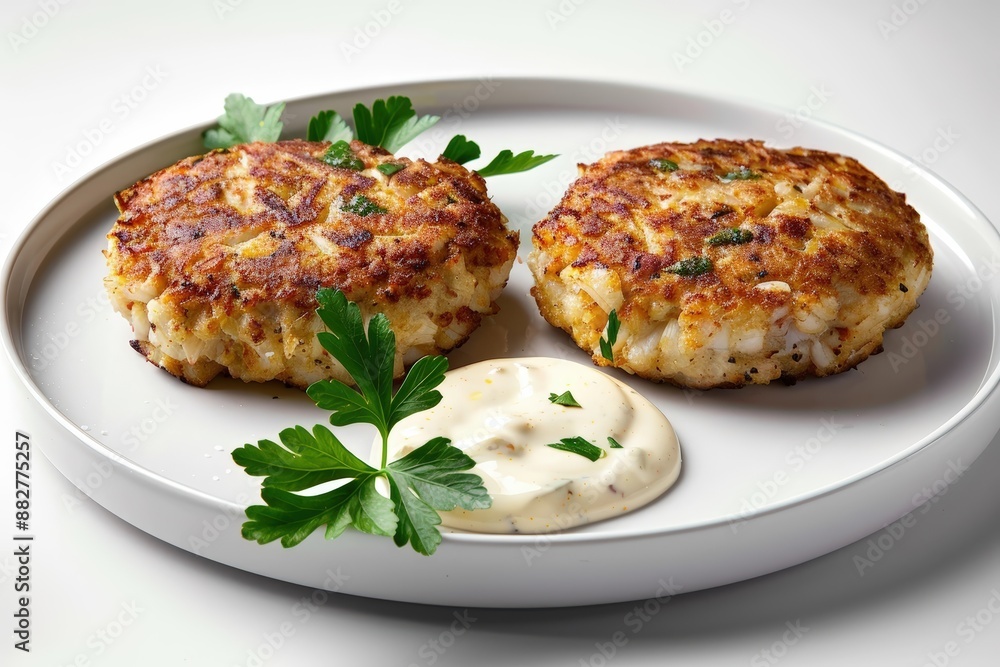 Chesapeake Crab Cakes: A Burst of Sweet and Briny Essence Chesapeake Crab Cakes: A Burst of Sweet and Briny Essence