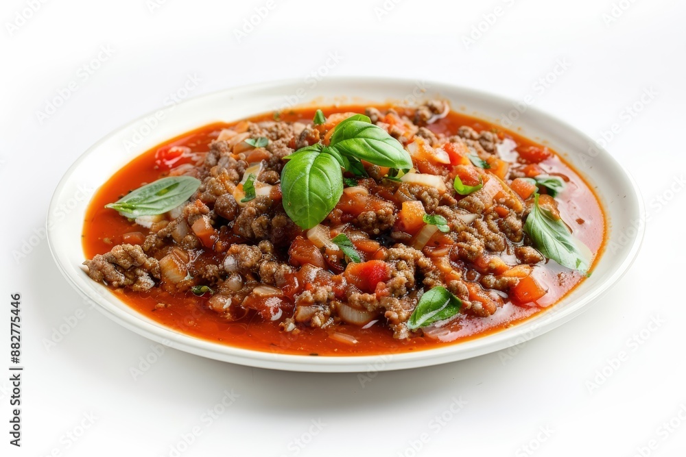 Savory Meat Sauce with Tomato Paste and Minced Garlic