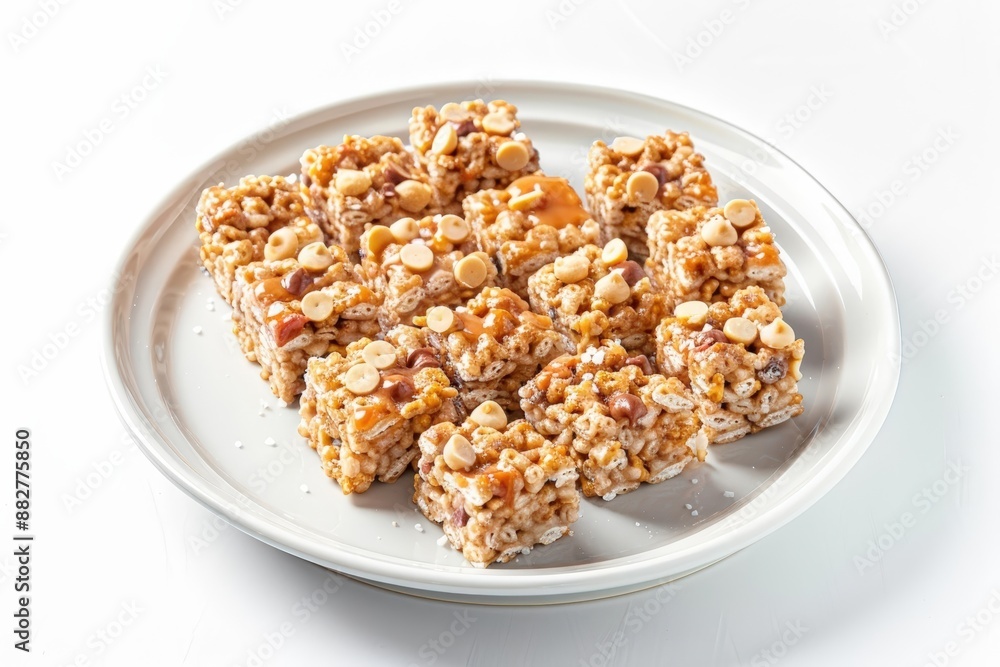 Savory Dulce de Leche Cereal Bites with a Nutty Crunch and Chocolate Savory Dulce de Leche Cereal Bites with a Nutty Crunch and Chocolate