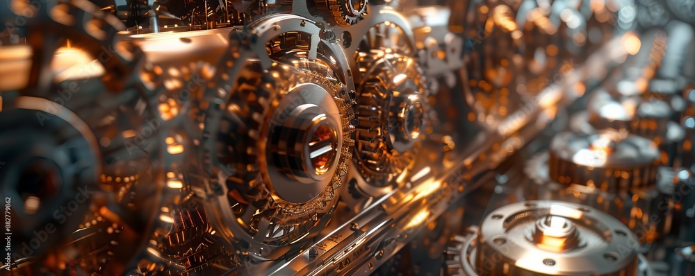 Steampunk Clockwork Mechanism, 4K hyperrealistic photo Steampunk Clockwork Mechanism, 4K hyperrealistic photo