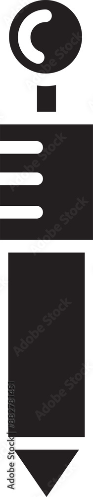 Obraz premium Pen Glyph Icon