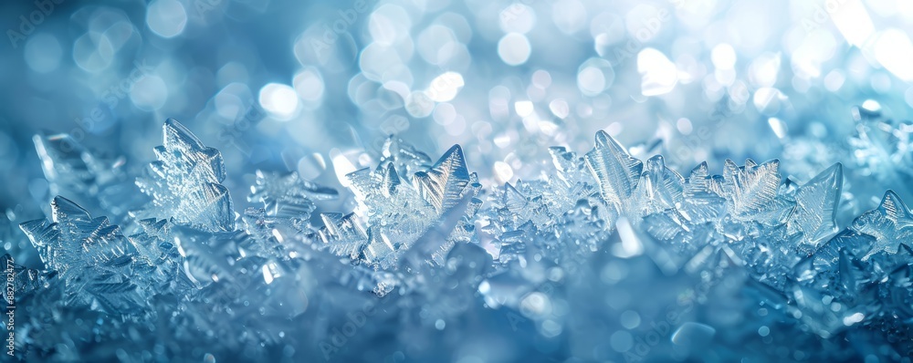 Ice Crystal Texture Background, 4K hyperrealistic photo Ice Crystal Texture Background, 4K hyperrealistic photo