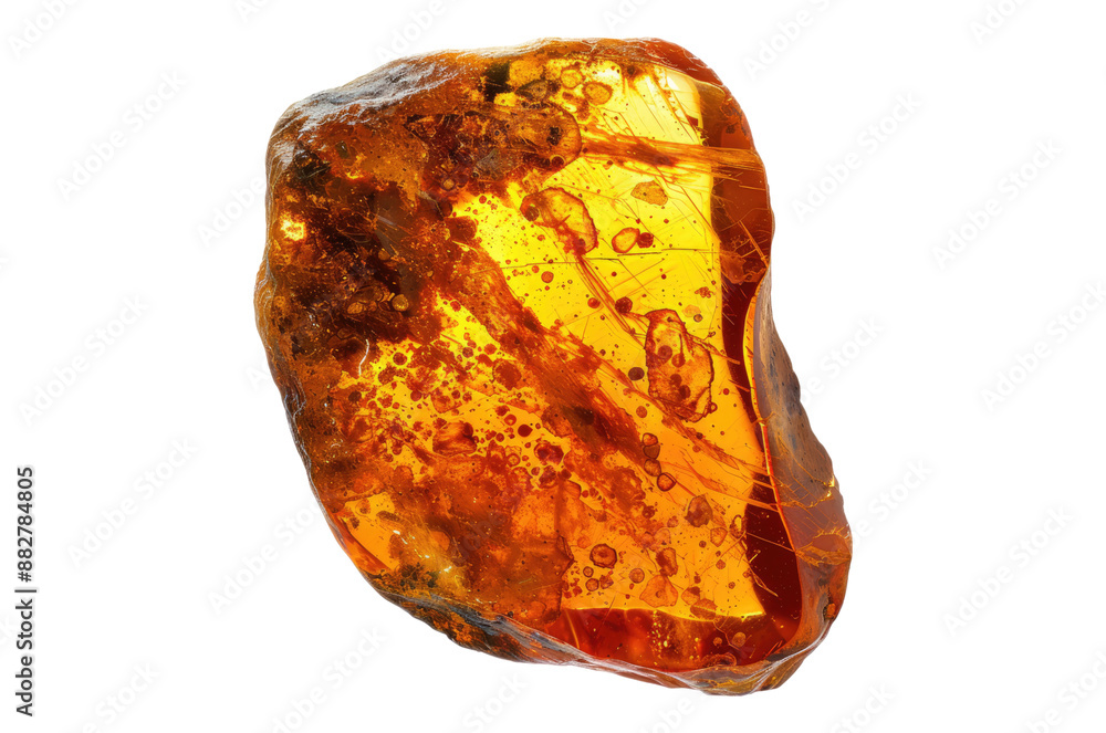 Photo of Amber fossil isolated on transparent background Photo of Amber fossil isolated on transparent background