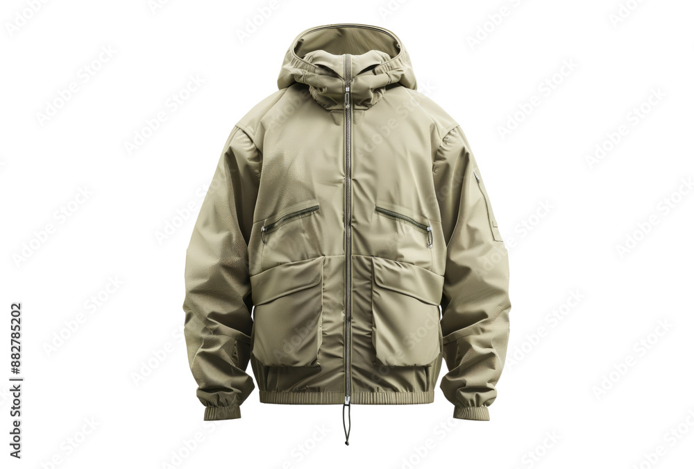 Obraz premium Photo of Anorak isolated on transparent background