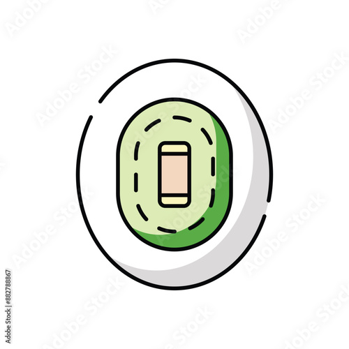 Cricket Ground vector icon