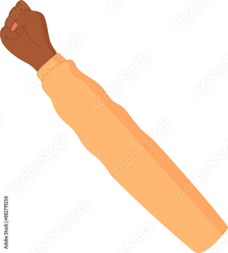 Woman fist protest sign, woman holds protest symbol, right activist show up revolution sign, man holding solidarity gesture, character hold support fist, person raise strength arm,