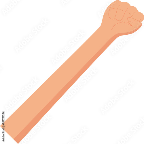 Human fist fight symbol, man raise protest symbol, right activist show up strength arm, human holds solidarity sign, woman hold support fist, character holding revolution gesture,