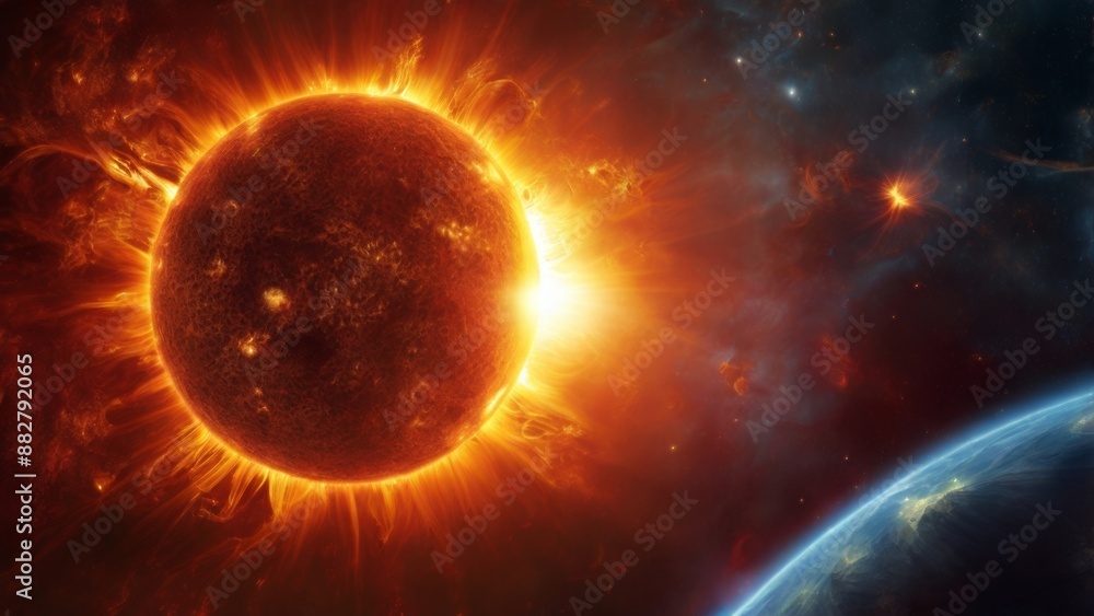 Fototapeta premium Sun in space 