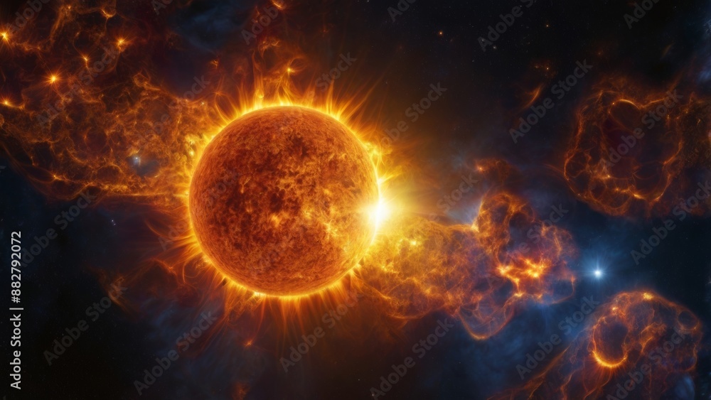 Obraz premium Sun in space 