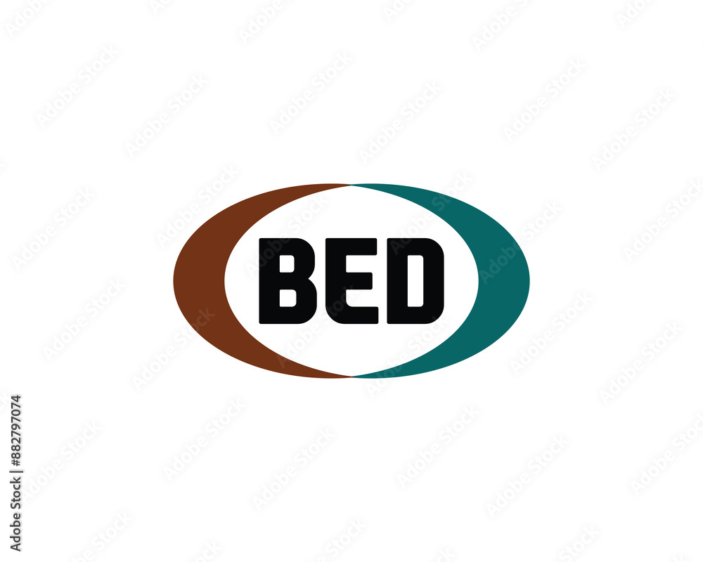 BED Logo design vector template. BED logo design. BED Logo design vector template. BED logo design.