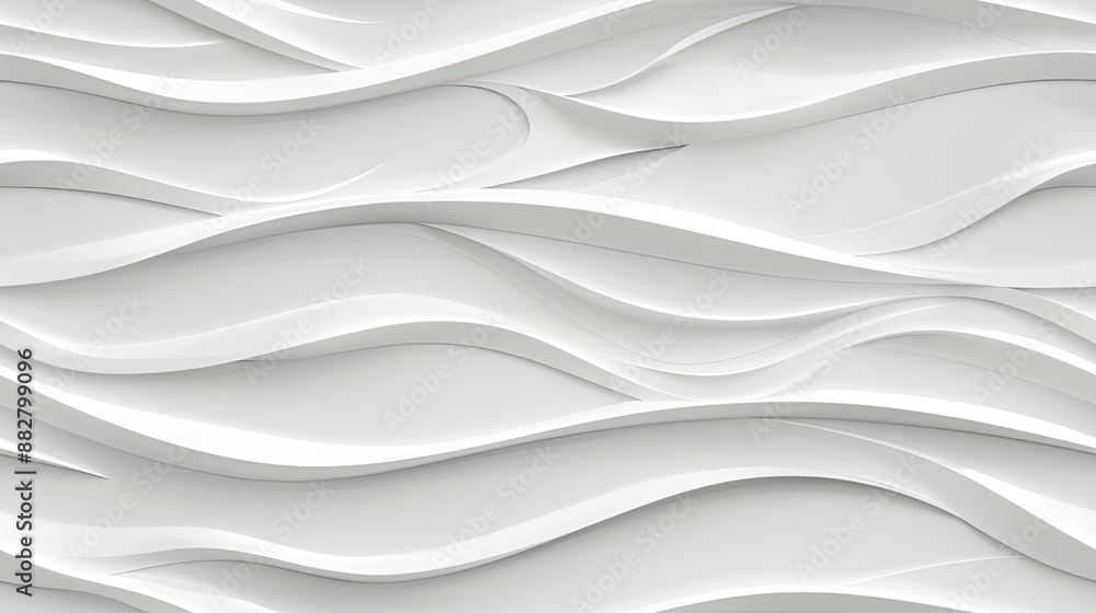 A close-up shot of a smooth, white fabric with flowing, wave-like folds. The soft, light texture creates a calming and elegant feel SEAMLESS PATTERN A close-up shot of a smooth, white fabric with flowing, wave-like folds. The soft, light texture creates a calming and elegant feel SEAMLESS PATTERN