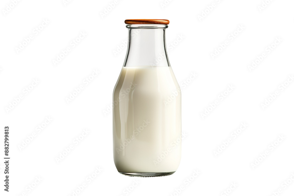 Milky Elixir in Crystal Vessel on White or PNG Transparent Background. Milky Elixir in Crystal Vessel on White or PNG Transparent Background.