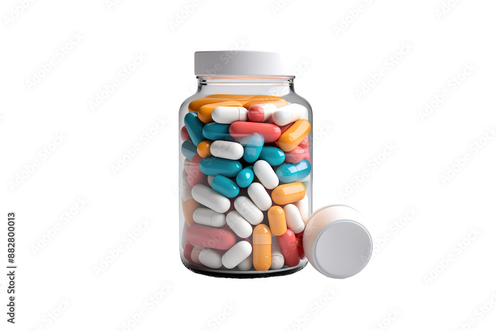 Rainbow Remedy: A Kaleidoscope of Healing Potions on White or PNG Transparent Background. Rainbow Remedy: A Kaleidoscope of Healing Potions on White or PNG Transparent Background.