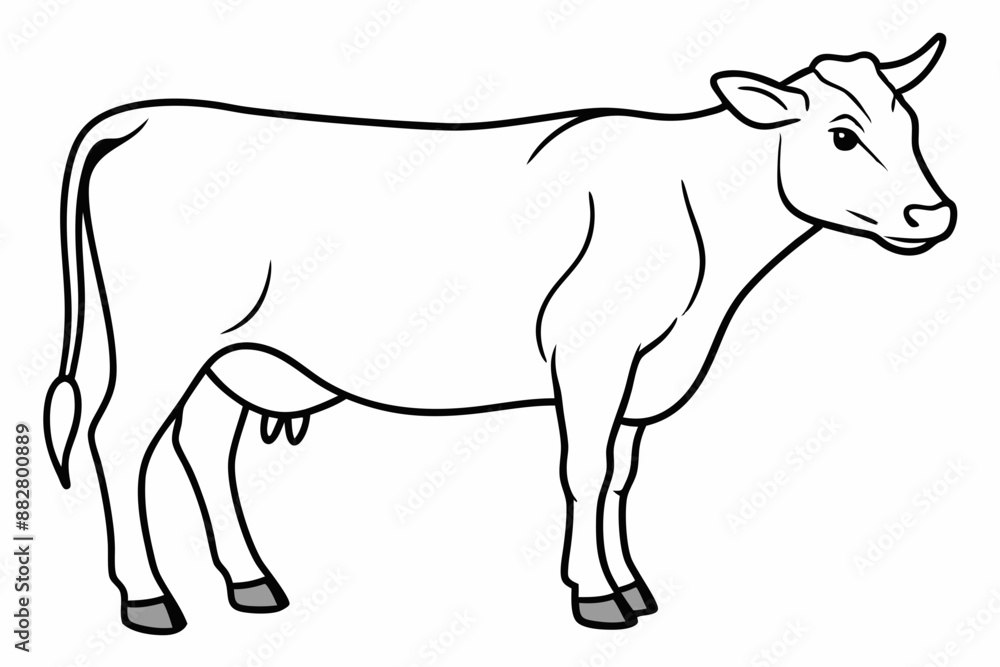 cow line art vector illustration
cow line art vector illustration