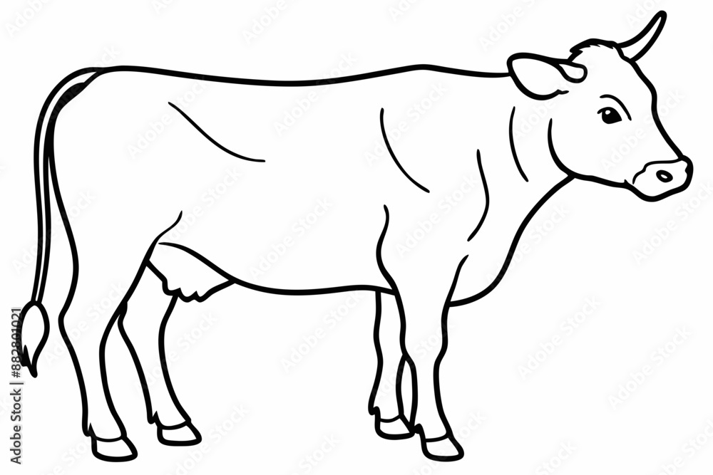 cow line art vector illustration
cow line art vector illustration