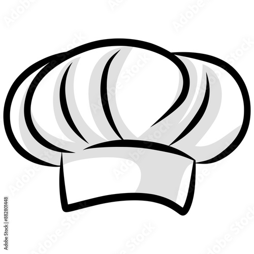 Chef Hat Cap Vector Illustration Icon