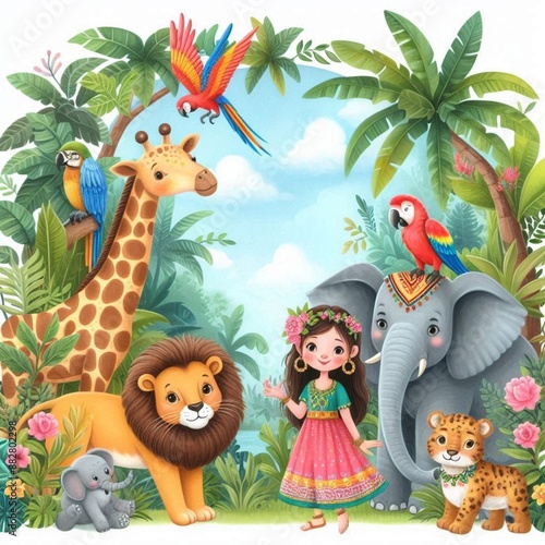animals in jungle