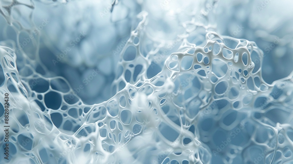 Naklejka premium Abstract blue and white mesh pattern.