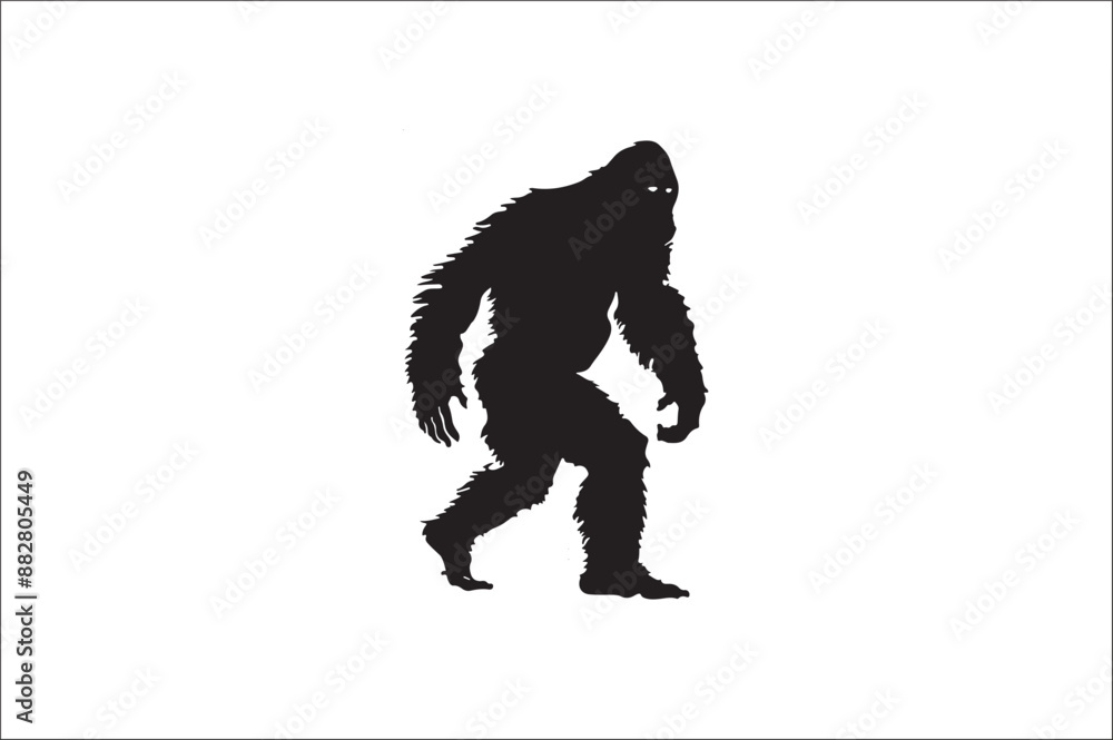 Bigfoot silhouette vector Bundle illustration. Bigfoot silhouette. Bigfoot silhouette vector Bundle illustration. Bigfoot silhouette.