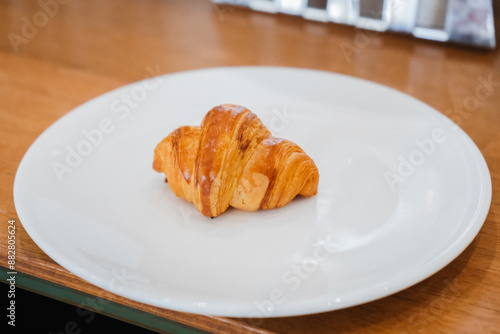 croissant on a plate