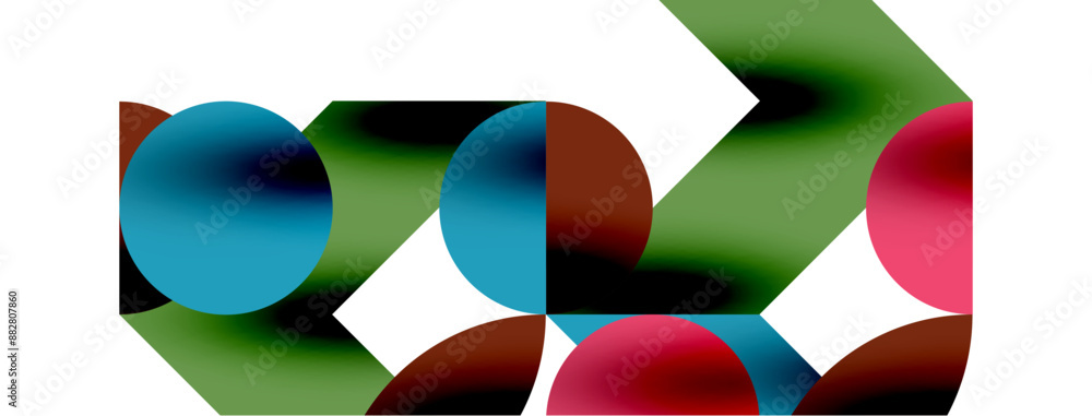 Circle pattern, round elements with lines and arrows composition for wallpaper, banner, background or landing Circle pattern, round elements with lines and arrows composition for wallpaper, banner, background or landing