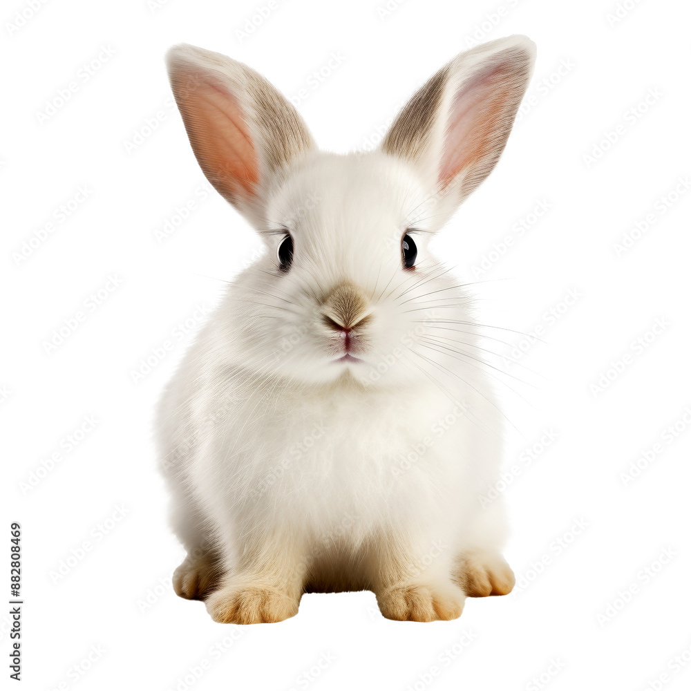 rabbit looking isolated on white rabbit looking isolated on white