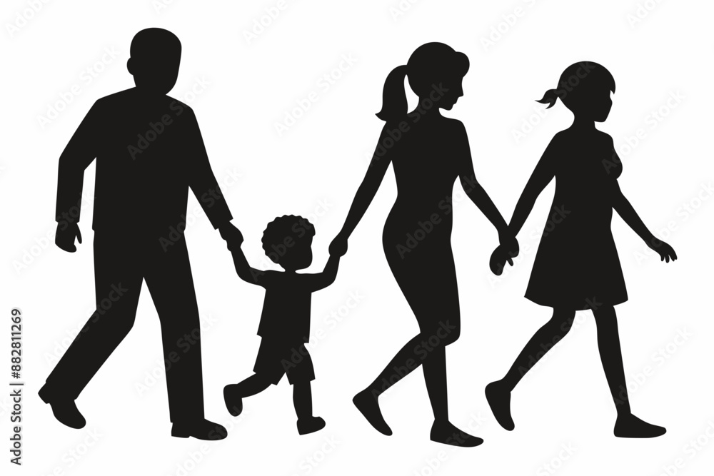 family silhouette vector isolated on white background, happy family silhouette collection, vector illustration
family silhouette vector isolated on white background, happy family silhouette collection, vector illustration