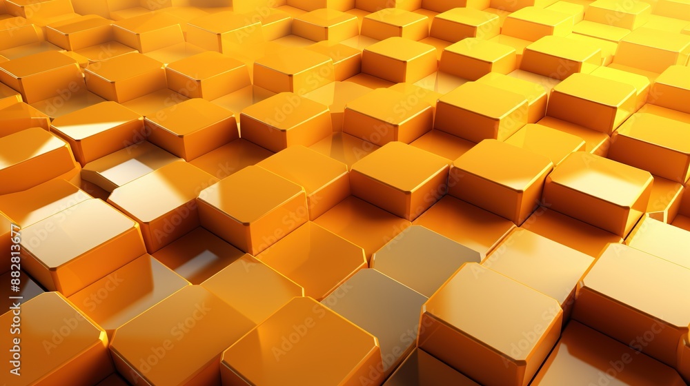 Honeyomb yellow orange abstract 3d hexagon background Honeyomb yellow orange abstract 3d hexagon background
