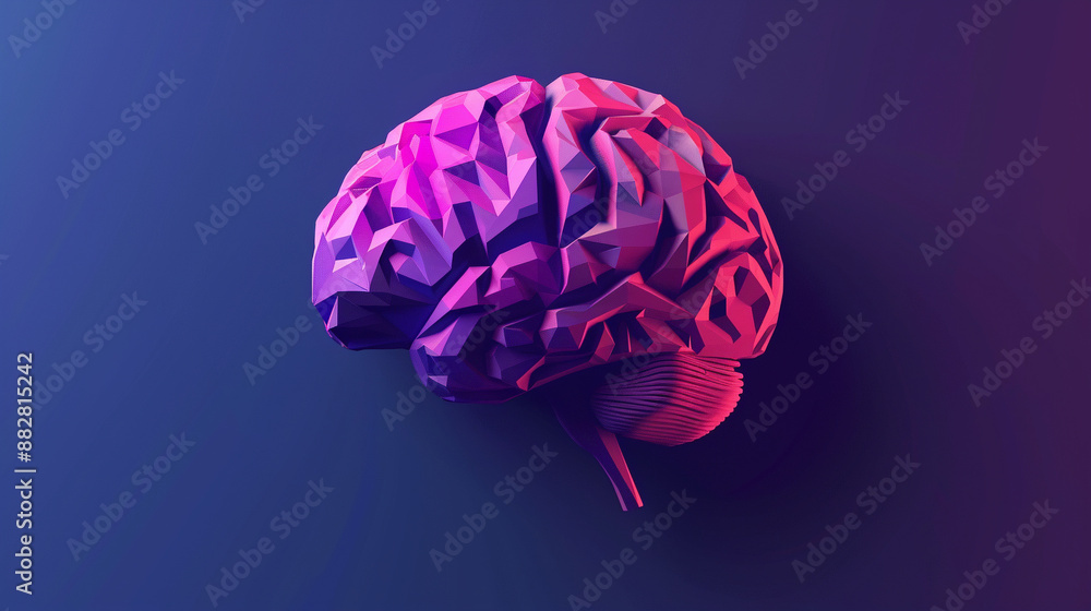Abstract concept of psychology with only one brain. Abstract concept of psychology with only one brain.