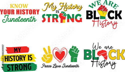Juneteenth Bundle Design t-shirt, Juneteenth t-shirt Design, Black History Month t-shirt Design, Black History Design, We Are Black T-shirt design
