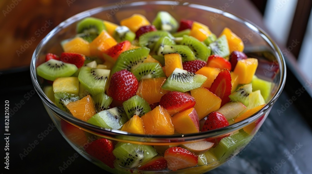 Fruit pieces fruit salad art carnish Fruit pieces fruit salad art carnish