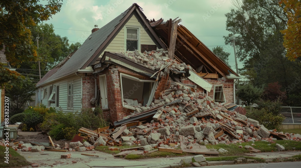 house demolition collapse house demolition collapse