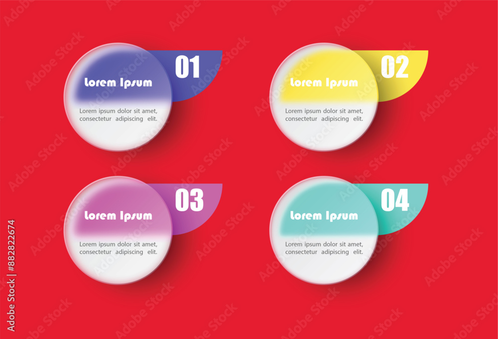 Vector Infographic circle design template with icons and 4 options or steps. Can be used for process diagrams, presentations, workflow layouts, banners, flowcharts, info graphics. Vector Infographic circle design template with icons and 4 options or steps. Can be used for process diagrams, presentations, workflow layouts, banners, flowcharts, info graphics.