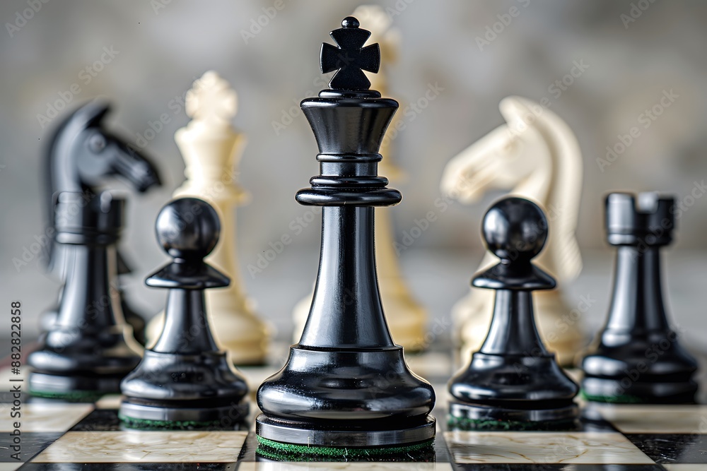 Intense Chess Battle Intense Chess Battle