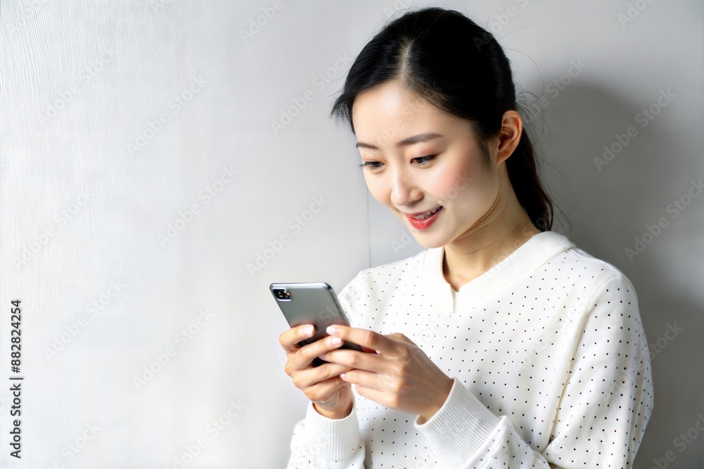 Young Asian Woman Texting on Smartphone
Young Asian Woman Texting on Smartphone