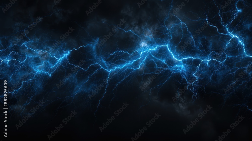 Electric Storm - A Blue Lightning Display Electric Storm - A Blue Lightning Display